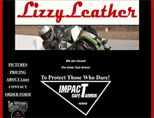 Tablet Screenshot of lizzyleather.com
